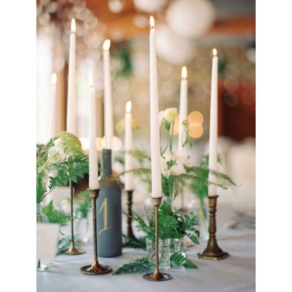 Bougie chandelier mariage Blanc, bougies pas cher - Badaboum