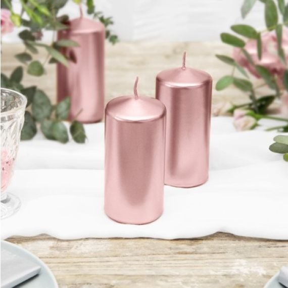 Bougie anniversaire 70 Ans rose gold, bougies pas cher - Badaboum