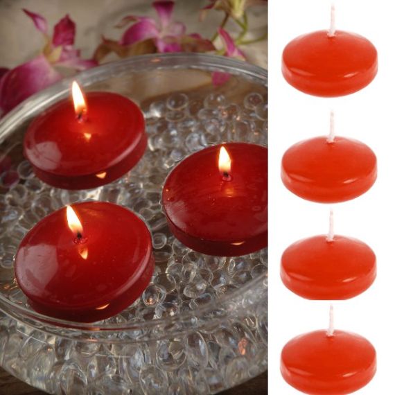 Bougie,10 pièces-lot bougies flottantes pour fête de mariage événement  maison anniversaire décor bougies nouvel an - Type Red