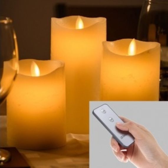 Bougie LED mariage avec Télécommande, déco table mariage - Badaboum