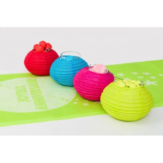 Lot De 10 Lampions En Papier Ronds Multicolores – Diamètre 25 Cm – Pour Décorations De Fête, Mariage, Anniversaire
