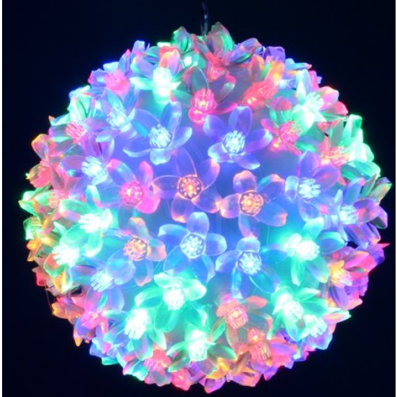 Mini boule lumineuse led pile multicouleurs-Deco Lumineuse