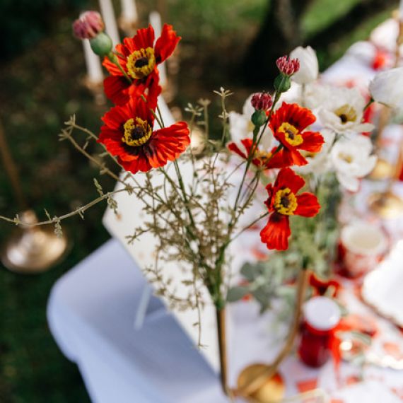 Bouquet Licorne avec mini chiffre avec couronne