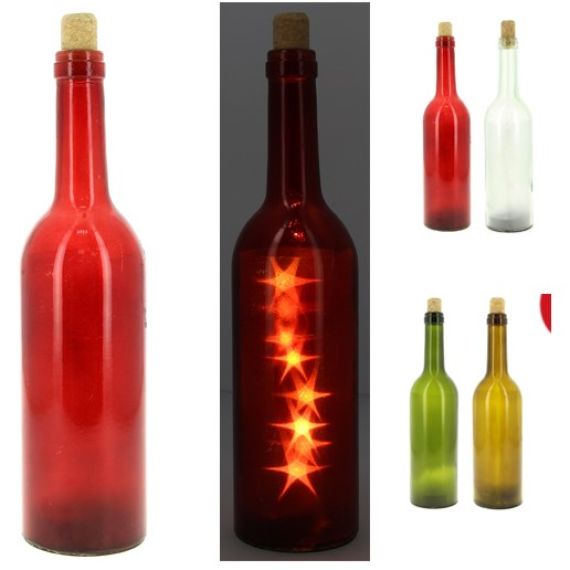 Fil Lumineux 10 Leds pour Bouteille avec Bouchon en Plastique