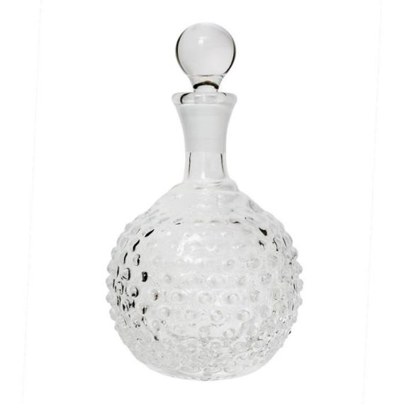 Carafe en verre mariage cristal, contenant dragees - Badaboum