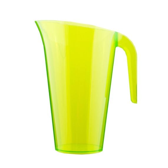 Carafe plastique rigide Vert anis, pichet jetable pas cher - Badaboum