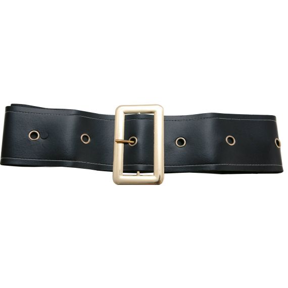 Ceinture Simili Cuir Noir 150 cm accessoire deguisement pas cher Badaboum