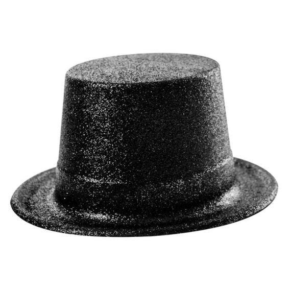 Chapeau pailleté noir