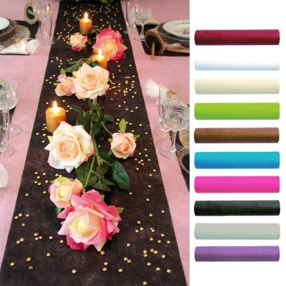 24 confettis en bois forme rose de Noël - Déco de table