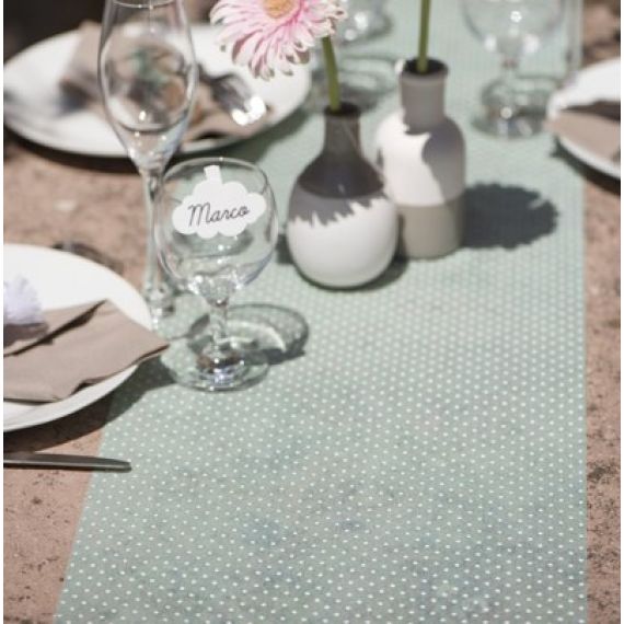 Chemin de table pas cher intissé rose 30cm, deco table - Badaboum