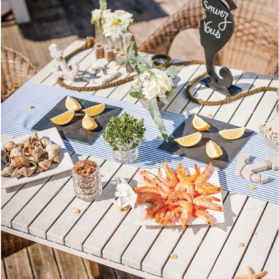 Chemin de table jetable doré avec paillettes pour MARIAGE - Badaboum