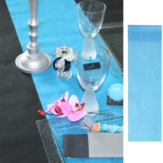 Nappe noir en papier intissé, vaisselle jetable mariage - Badaboum