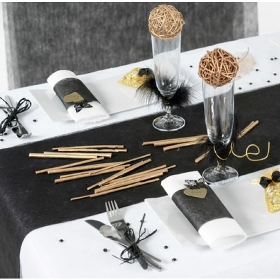 Chemin de Table Anniversaire Moustache homme de 4 m