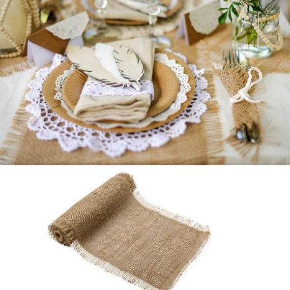 Kit voiture mariage romantique jute et dentelle pas cher - Badaboum