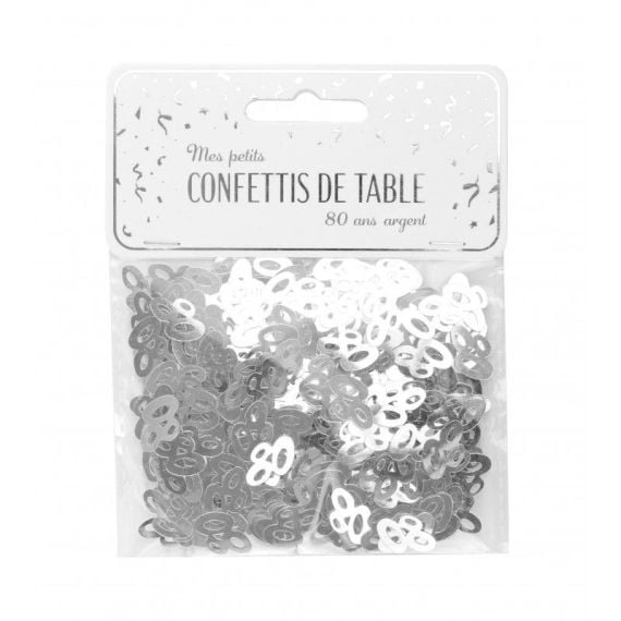 80 Confettis de table d'Anniversaire