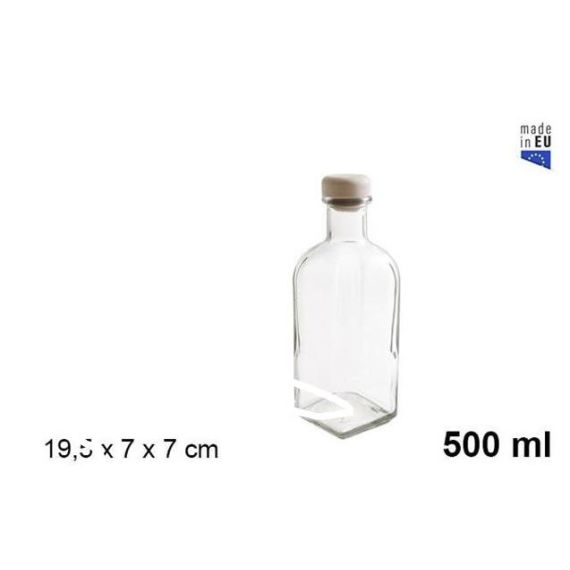 Graine créative Mini bouteille en verre 6 cm avec bouchon liège pas cher 