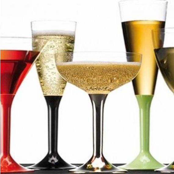 Lot De 50 Flûtes à Champagne En Acrylique Empilables - Pour Tour De Champagne, Mariage, Fête