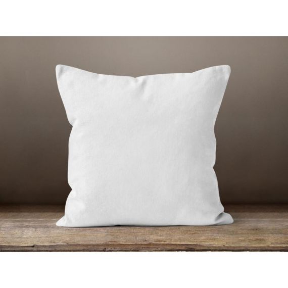 Coussin blanc dehoussable 40x40 cm Home Deco Factory