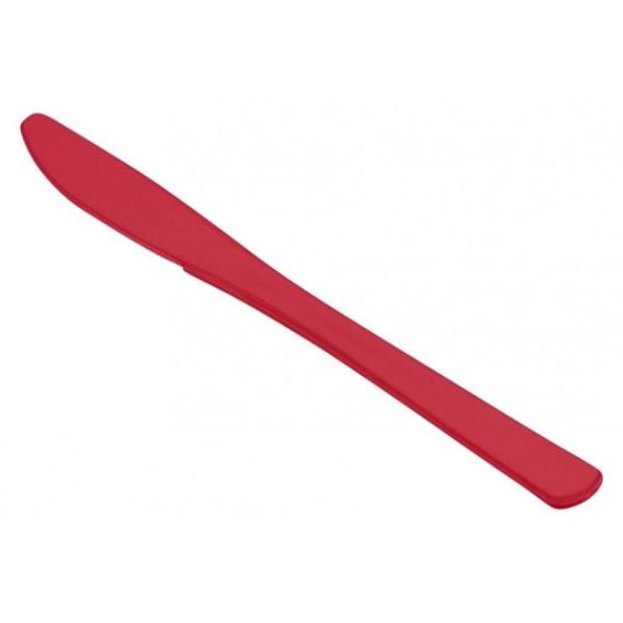 Cuillère PLASTIQUE ROUGE 19cm, couvert jetable pas cher - Badaboum