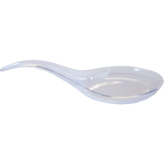 Cuillère amuse bouche en plastique transparent x 16 pièces - Badaboum