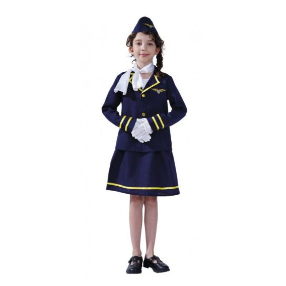 Costume Hôtesse de l'air enfant 6 ans - CavernedesJouets