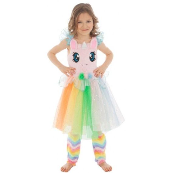 Déguisement Licorne Arc-en-ciel Robe Fille -  - 100