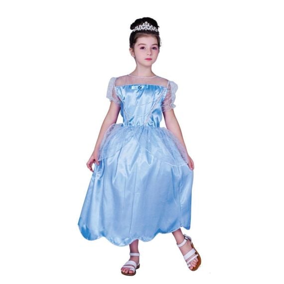 Kit de 6 accessoires princesse bleue fille