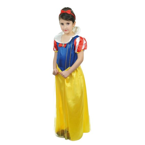 Déguisement princesse de bal jaune et bleu fille 5 - 6 ans, retrait magasin  1h, livraison sous 5 jours