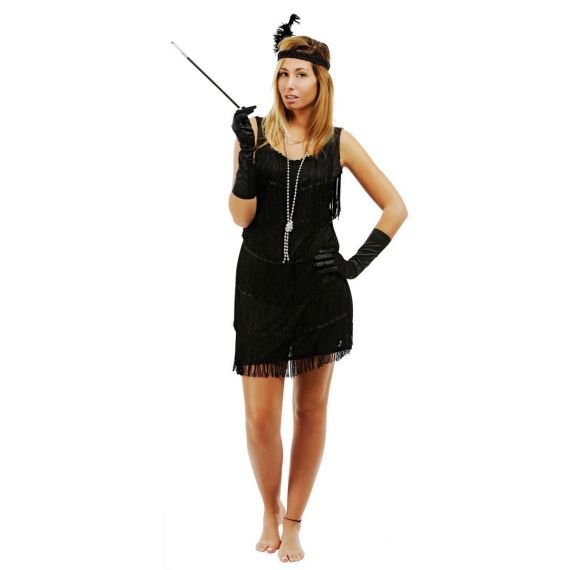 Deguisement Femme Charleston Noir L XL Deguisement enfant pas cher Badaboum