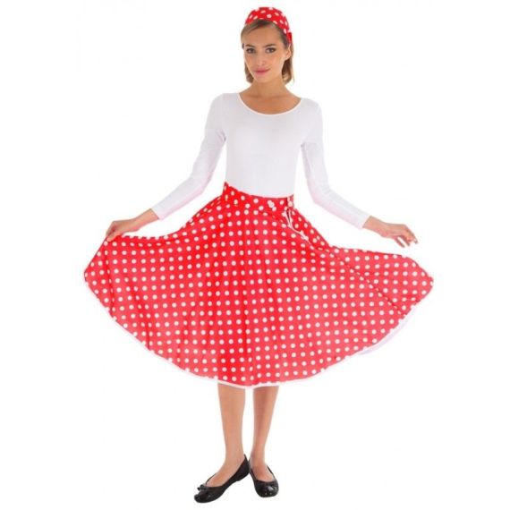 Jupe pois rouge sales