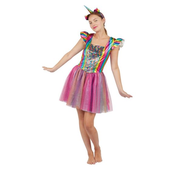 Deguisement Femme Licorne Arc en Ciel L XL Deguisement enfant pas cher Badaboum
