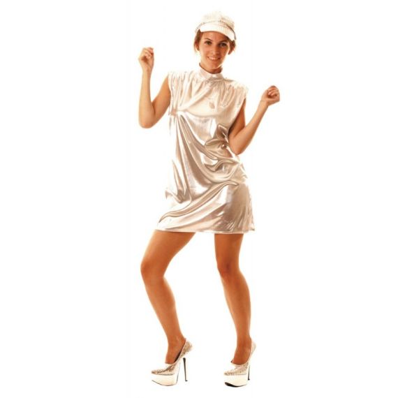 Robe argentée hot sale pas cher