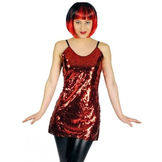 Déguisement Disco Rouge à Sequins Femme : Deguise-toi, achat de Déguisements  adultes