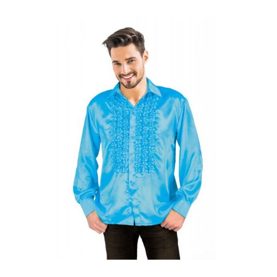 Chemise on sale satin bleu
