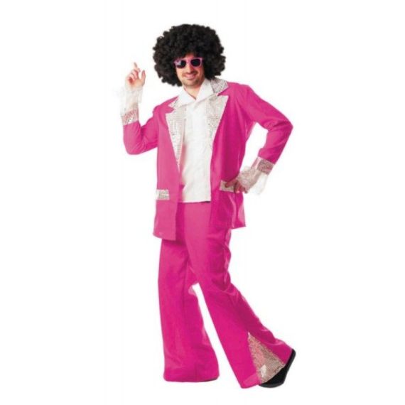 Déguisement Homme Disco Fuchsia, Déguisement pas cher - Badaboum