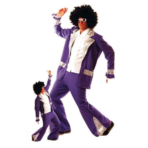 Déguisement homme disco violet