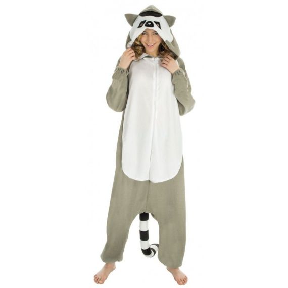 Wotogold Pyjama Cosplay Raton Laveur – Combinaison Polaire Douce Adulte, Fun Et Chaud Pour Carnaval Ou Soirée