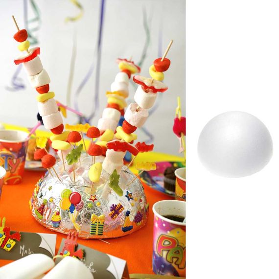 Demi sphere polystyrene 20cm, deco gateau - Badaboum