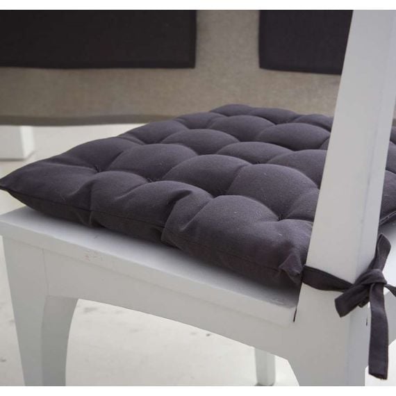 Coussin de Chaise -Coussins Carrés avec Attaches pour Chaises