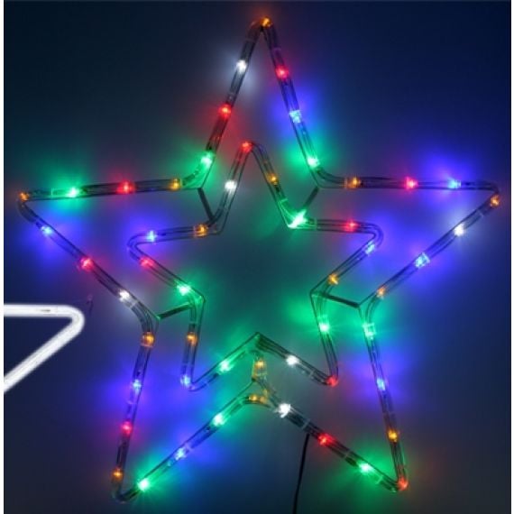 Lot de 2] Lumières d'étoile de Noel Exterieur, BrizLabs 60 LED