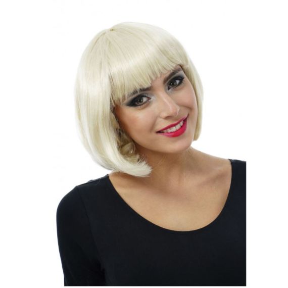 Perruque Carre Blond accessoire deguisement pas cher Badaboum