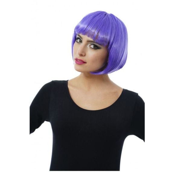Perruque violette hot sale pas cher