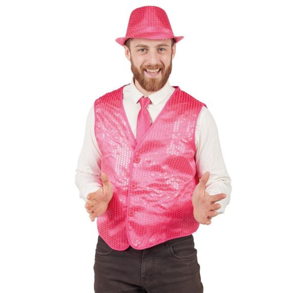 Gilet sans manche rose best sale