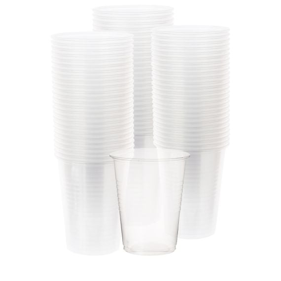 Gobelet plastique transparent 18-20 cl ( lot de 100 )