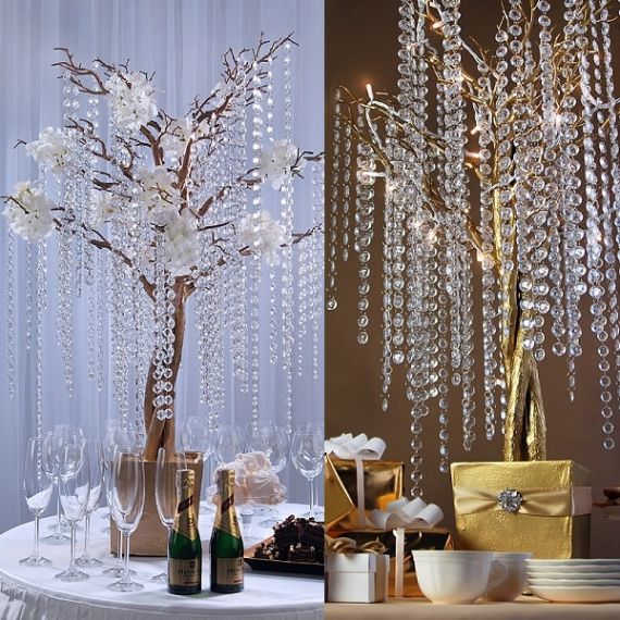 Guirlande de diamant en cristal transparent, decoration mariage - Badaboum