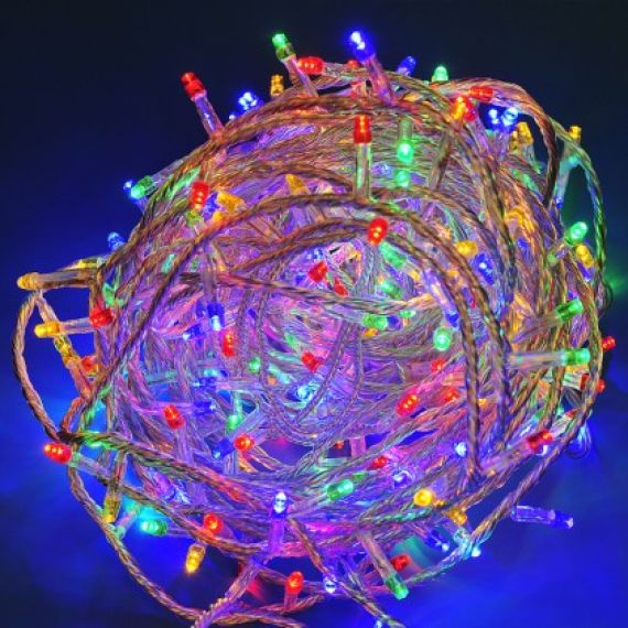 Guirlande lumineuse clignotante 500 LED Multicolore, decoration noel -  Badaboum