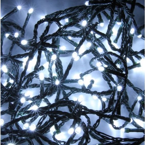 Guirlande lumineuse avec 80 LED Blanc froid, decoration Noel - Badaboum