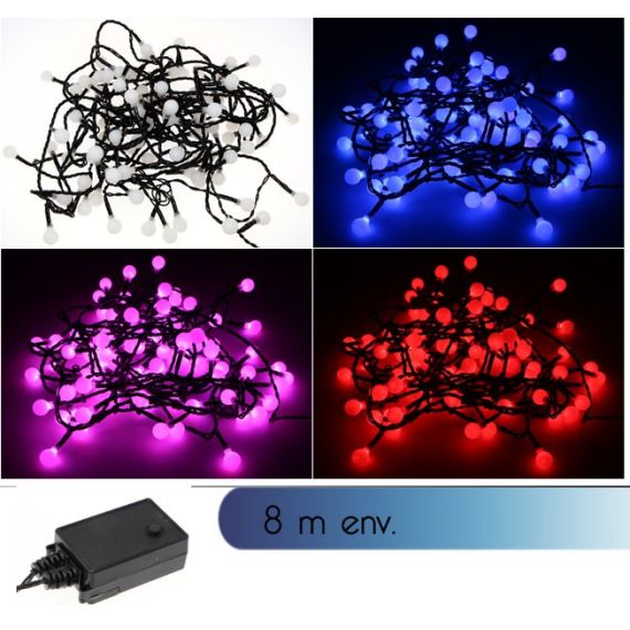 Guirlande LUMINEUSE couleur changeante 100 LED - Badaboum