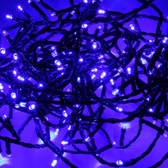 Guirlande lumineuse stalactite LED Etoile Bleu, decoration noel - Badaboum