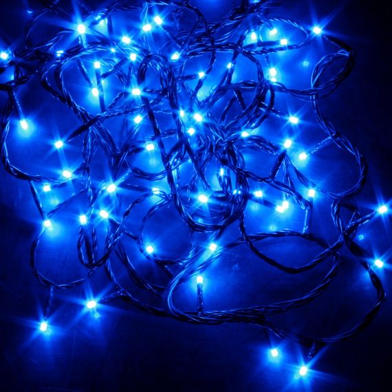 Arbre lumineux exterieur 108LED Bleu, deco Noel pas cher - Badaboum